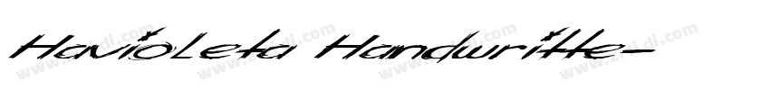 Havioleta Handwritte字体转换